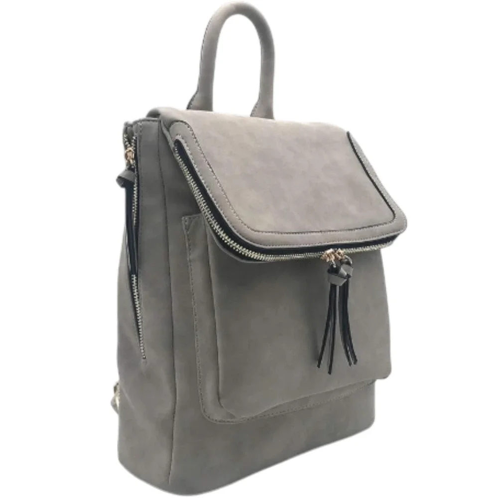 Violet Ray Women's Kendall Backpack, Grey NEW